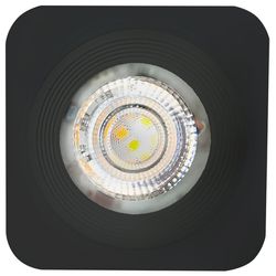 SPOT LED DE SOBREPOR QUADRADO PRETO 5W BIVOLT KIAN - FLUZÃO CONSTRUÇÃO