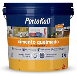CIMENTO QUEIMADO PORTOKOLL BALDE 5KG - FLUZÃO CONSTRUÇÃO