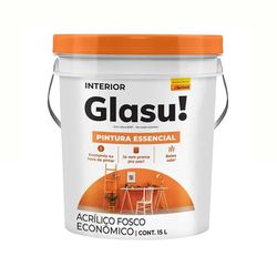 Tinta Acrilica Glasu Pintura Essencial Branco 15 L... - FLUZÃO CONSTRUÇÃO