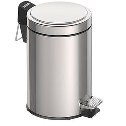 LIXEIRA INOX COM PEDAL BRASIL - FLUZÃO CONSTRUÇÃO