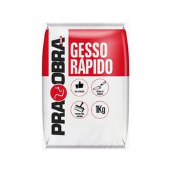 GESSO RAPIDO 1KG PRAOBRA - FLUZÃO CONSTRUÇÃO