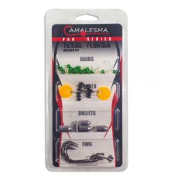 Kit Pró Series Rigging Camalesma Texas Rig e Florida Rig c/ 42 Peças - Focanapesca