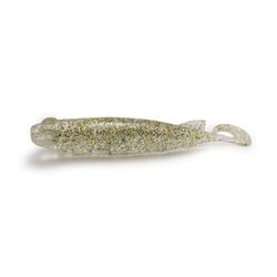 Isca Soft Monster 3x E-shad 9cm - 5 unid. Cor Chá Dourado - Focanapesca