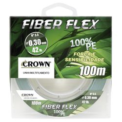 LINHA MULTIFILAMENTO CROWN FIBER FLEX C/ 100M - Focanapesca