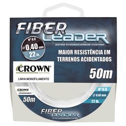 Linha Crown Fiber Leader - c/ 50m - Líder - Focanapesca