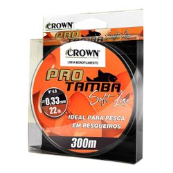 Linha Soft Crown Pro Tamba C/ 300M Ideal para pesca em pesqueiros - Focanapesca