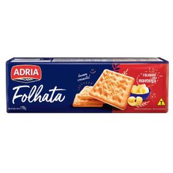 BISCOITO ADRIA CRACKER FOLHATA 170 G (7189) - PADRÃO FONZAR