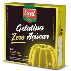 GELATINA LUAL ZERO AÇÚCAR ABACAXI 12 G - PADRÃO FONZAR