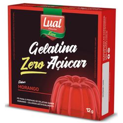 GELATINA LUAL ZERO AÇUCAR MORANGO 12 G - PADRÃO FONZAR