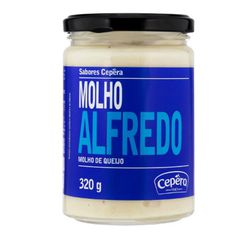 MOLHO ALFREDO DE QUEIJO SABORES CEPERA VIDRO 320 G - PADRÃO FONZAR