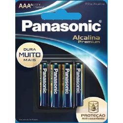 PILHA PANASONIC ALCALINA PREMIUM AAA COM 6 UNIDADE - PADRÃO FONZAR