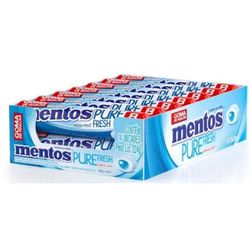 MENTOS PURE FRESH STICK GOMA AZUL 224G (14 X 16 G) - PADRÃO FONZAR