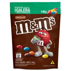 M&M´S CHOCOLATE AO LEITE POUCH 148G - PADRÃO FONZAR