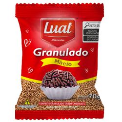 GRANULADO CHOCOLATE MACIO LUAL 70 G - PADRÃO FONZAR