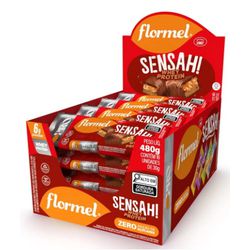 CHOCOLATE SENSAH COM WHEY FLORMEL 480 G (16X30 G) - PADRÃO FONZAR
