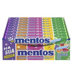 MENTOS STICK RAINBOW 11 BALAS 472 G (DP 16 X 29.5... - PADRÃO FONZAR