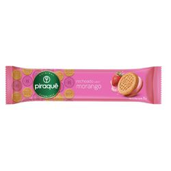 BISCOITO PIRAQUÊ RECHEADO MORANGO 76 G (61293) - PADRÃO FONZAR