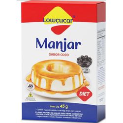 MANJAR LOWÇUCAR SABOR COCO DIET 45 G - PADRÃO FONZAR
