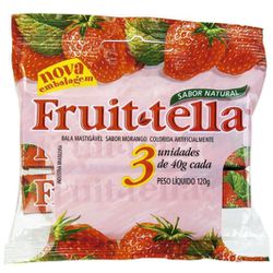FRUITTELLA MASTIGÁVEL MORANGO 120 G VITA C (PC 3 X... - PADRÃO FONZAR