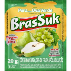 REFRESCO BRASSUK PERA COM UVA VERDE 15X20G - PADRÃO FONZAR