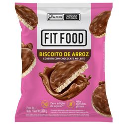 BISCOITO DE ARROZ COBERTURA CHOCOLATE AO LEITE 300... - PADRÃO FONZAR