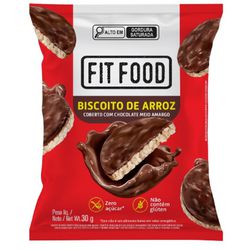 BISCOITO DE ARROZ COBERTURA DE CHOC MEIO AMARGO 30... - PADRÃO FONZAR