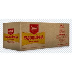 PAÇOCA QUADRADA LUAL FLOWPACK 1.8 KG (CX 100X18G) - PADRÃO FONZAR
