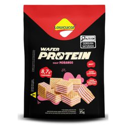 WAFER PROTEIN MORANGO LOWÇUCAR 35 G (7413) - PADRÃO FONZAR