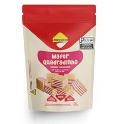 WAFER QUADRADINHO MORANGO LOWÇUCAR 60 G (7444) - PADRÃO FONZAR