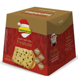 PANETTONE FRUTAS ZERO ACUCAR LOWCUCAR 400G - PADRÃO FONZAR
