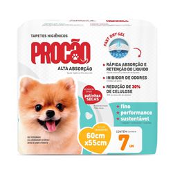 TAPETE HIGIÊNICO PROCÃO COM 7 UNIDADES ( 60X55CM) - PADRÃO FONZAR