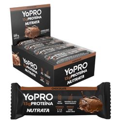 BARRA YOPRO SABOR CHOCOLATE 660G (DP 12X55G) - PADRÃO FONZAR