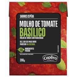 MOLHO DE TOMATE BASÍLICO SABORES CEPERA RECART 390... - PADRÃO FONZAR