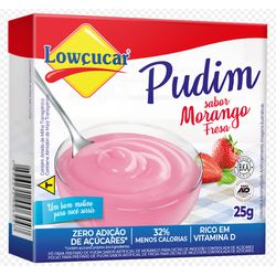 PUDIM DE MORANGO ZERO LOWÇUCAR 25 G - PADRÃO FONZAR