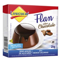 FLAN LOWCUCAR BLENDA CHOCOLATE 25 G - PADRÃO FONZAR