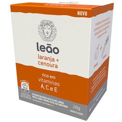 CHA LEAO LARANJA E CENOURA VITAMINICO 20 G C/ 10 S... - PADRÃO FONZAR