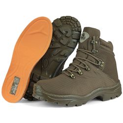 BOTA STEP CANO CURTO RIPSTOP COYOTE. - 7037 - FORCE MILITAR - CALÇADOS MILITARES DE ALTA PERFORMANCE.