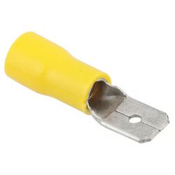 Terminal Macho - 4,0 - 6,0mm Amarelo - FORLUZ