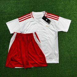 Conjunto Infantil Internacional Away 25/26 - Branc... - Tailandesas Atacado