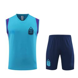 Conjunto De Treino Regata + Short Argentina - Azul... - Atk Brasil