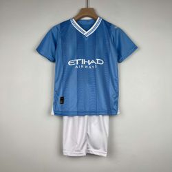 Conjunto Infantil Manchester City home 23-24 - KID... - CATALOGO
