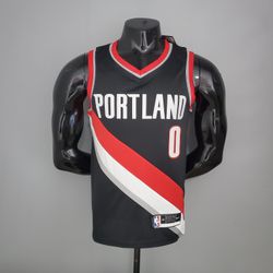 Portland LILLARD #0 Trail Blazers Home black NBA 2... - CATALOGO