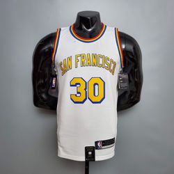 Warriors NBA San Francisco Jogador CURRY #30 Branc... - Tailandesas Atacado