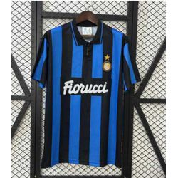 Camisa Retrô Inter de Milão Home I 92/93 - Azul/Pr... - PRONTA ENTREGA 