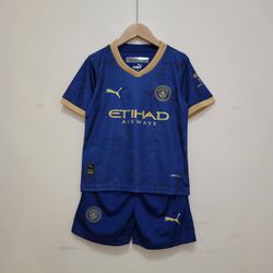 Conjunto Infantil Manchester City Blue 23/24 - KID... - Tailandesas Atacado