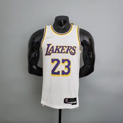 NBA Los Angeles Lakers 23 JAMES Especial 75 Anos -... - Tailandesas Atacado