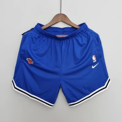 New York Knicks Nba - Treino Shorts - Azul - Knick... - Tailandesas Atacado