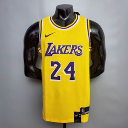 Bryant #24 Lakers Camisa da NBA amarela com gola r... - CATALOGO