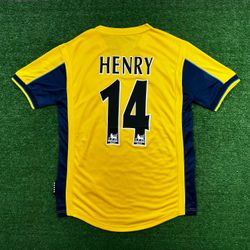 Camisa Retrô Arsenal 1999 Away – Henry #14 – Amare... - Tailandesas Atacado