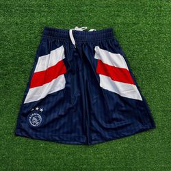 Short Ajax 23/24 - Masculino Azul/Branco/Vermelho ... - Tailandesas Atacado